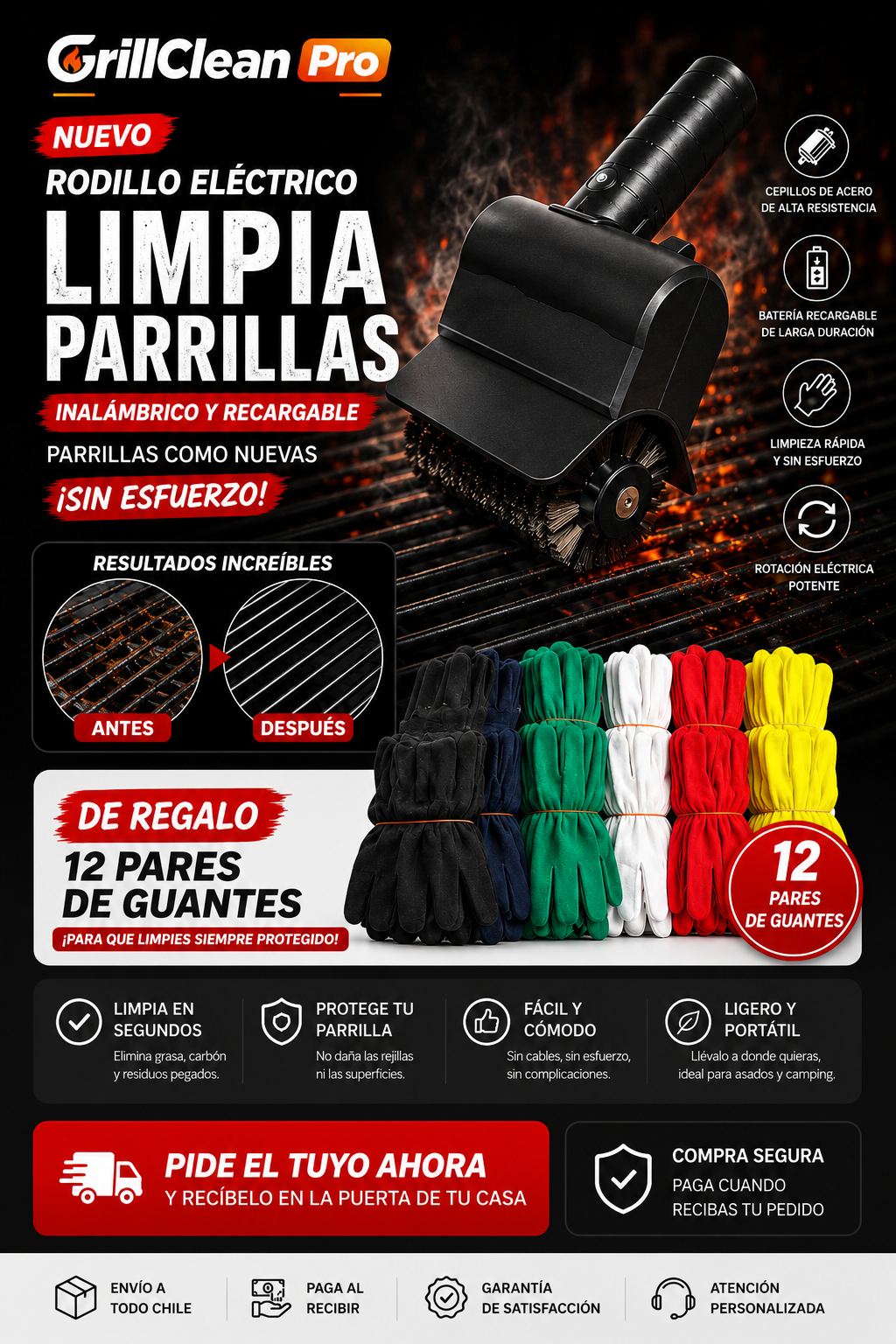 GrillClean Pro - Tu parrilla limpia en un dos por tres