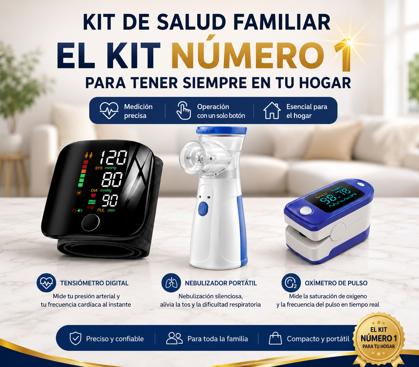 VitalCheck 3en1 - Monitorea tu salud en un solo equipo